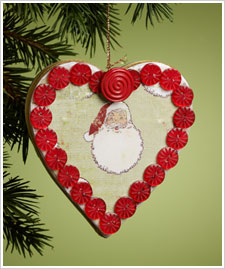 I Heart Santa Ornament