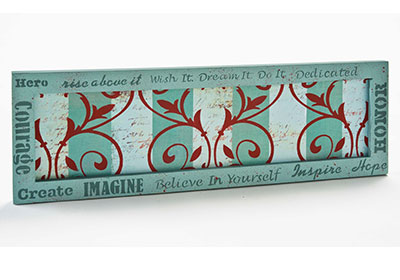 Inspirational Words and Scrollwork with FolkArt Stencils