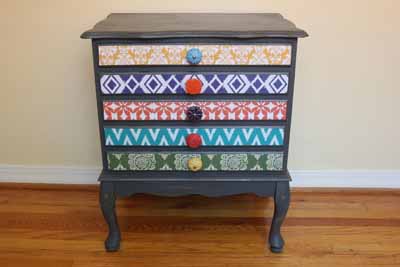Mod Podge Chest of Drawers