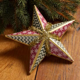 Paper Quilted Christmas Star Craft