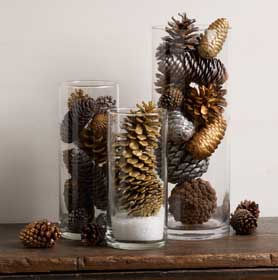 Pinecone Holiday Table Decoration