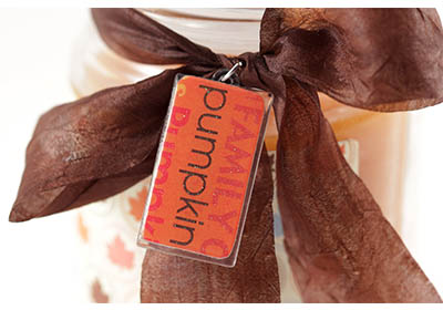 Pumpkin Candle Hostess Gift with Mod Podge