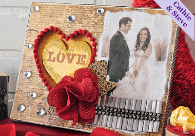 Romantic Collage Valentine Frame