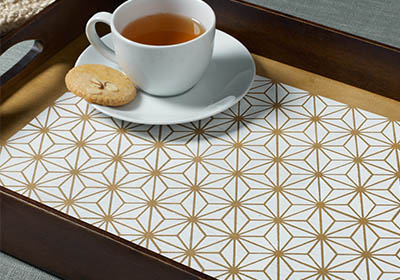 Star Patterned Serving Tray
