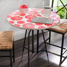Stenciled Occasional Table