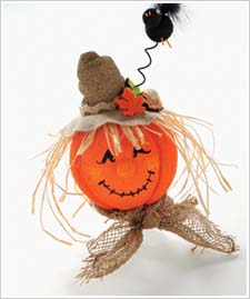 Styrofoam® Scarecrow Pumpkin