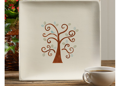 Swirly Tree Platter