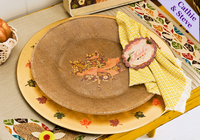 Thanksgiving Plate & Charger Set