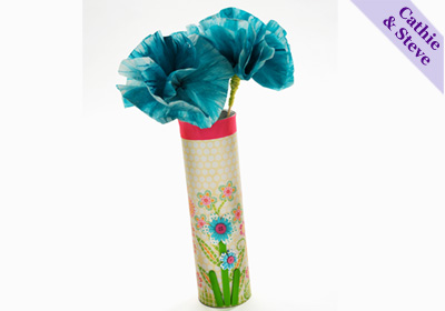 Tween Storage Vase and Coffee Filter Flowers