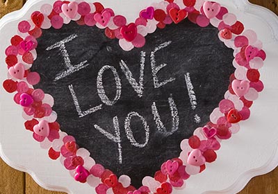 Valentine's Day Chalkboard Heart