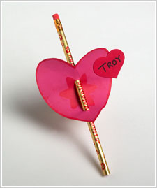 Valentine's Gift Pencil Holder/Tag