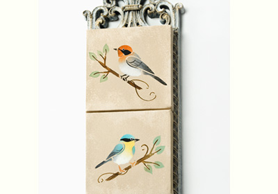 Vintage Inspired Bird Canvases