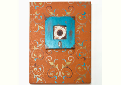 Weathered Scroll Canvas And Frame