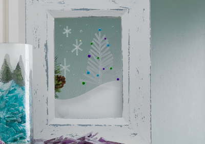 White Christmas Framed Art
