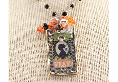 Wicked Halloween Necklace with Mod Podge