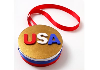 Kid's Olympic Gold Medal DIY Idea