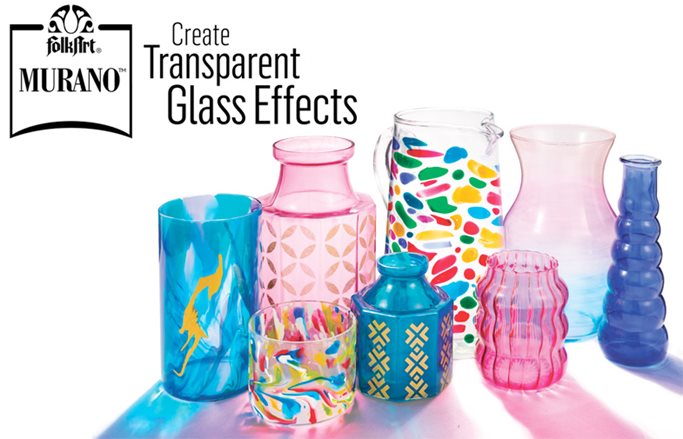 Get the look of hand-blown glass with FolkArt Murano glass paint.