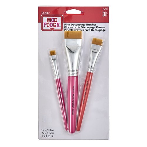 Mod Podge ® Firm Decoupage Brushes 3pc - 24781